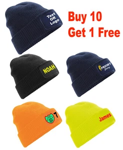 Personalisierte bedruckte Beanie Mütze Pullover Wooley Mütze Unisex (Optionen verfügbar) - Bild 1 von 5