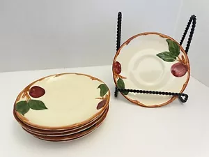Vintage franziskanische Apfelware Teetasse Untertassen Teller 6" sechs Stück - Bild 1 von 4