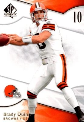 2009 SP Authentic Brady Quinn Cleveland Browns #71 - Image 1 of 2