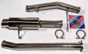 Stainless Steel 4" Tip Full Catback 3" Exhaust System FITS Toyota Supra 1986-92 - Picture 1 of 11