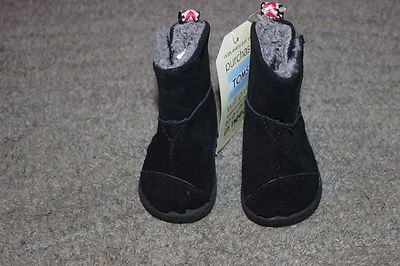 Toms черный Baby ботинки - размер 2 - новый (без коробки) - Изображение 1 из 4
