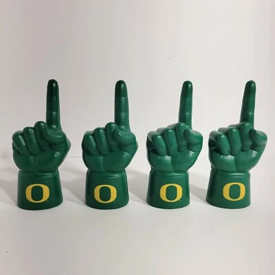 Oregon Ducks Foam Fingers Fits single Finger Set of 4 - Image 1 of 4