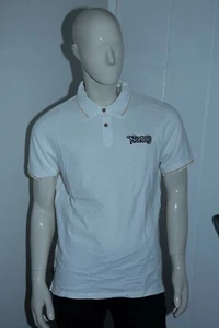 Norton Motorcycles x Pepe Jeans Mens Polo Shirt top NM540008 Serge white - Picture 1 of 3
