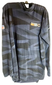 Camicia a maniche lunghe con cappuccio Chicago Bears NFL Nike Dri Fit taglia large - nuova senza etichette - Foto 1 di 11