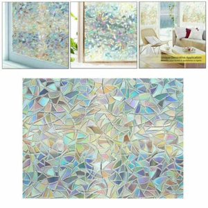 3D Regenbogen Folie Fensterfolie Anti UV Selbstklebend Sichtschutz Milchglas AA - Bild 1 von 1