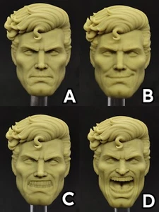 1/12 Unpainted Hush Superman Clark Kent Head Carved Fit McFarlane Action Figure - Picture 1 of 19