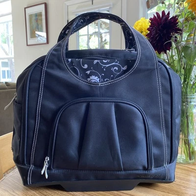 Kensington Contour Duas Rodas Preta Bolsa de Laptop Bagagem de Mão Elegante Limpa Muito Bom Estado Usado - Imagem 1 de 4