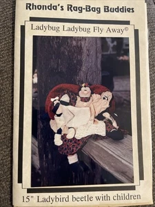 ~ Cut Sewing Pattern Rhonda’s Rag-Bag Buddies Ladybird Beetle W/ Children - Picture 1 of 3