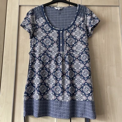 ROCHA JOHN ROCHA BLUE PRINT TUNIC TOP 14 - Image 1 of 4