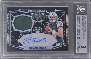 Panini Obsidian Sam Darnold 2018 automático RPA/75 BGS 9 como nuevo RC - Imagen 1 de 2