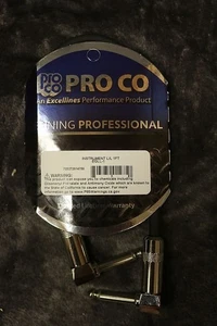 Pro Co Instrument cable L/L 1Ft EGLL-1 *Free Shipping in the US* - Picture 1 of 1