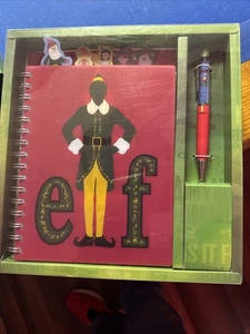 Elf The Movie Tabbed Spiral Journal & Floaty Pen Geschenkset mit Charakter Lesezeichen - Bild 1 von 1