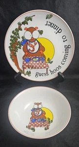 Vintage Animal Antics piatto ciotola uva sabbiosa per venditore di gusto Sigma gufo aragosta bavaglino - Foto 1 di 8
