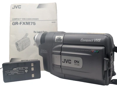 JVC Compact VHS Camcorder Model GR-FXM75 Video Camera Recorder -Spares / Repair - Image 1 of 4