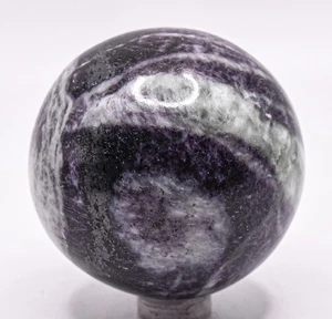 2.25" Deep Purple Kammererite Sphere Polished Natural Gemstone Mineral - India - Picture 1 of 6