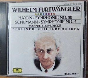 Wilhelm Furtwangler - Haydn Sym. No. 88, Schumann Sym. No 4 (Deutsche 427 404-2) - Imagen 1 de 2
