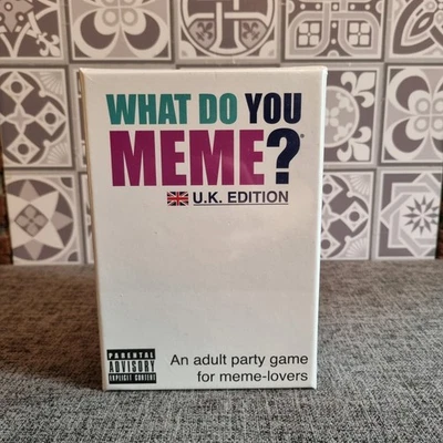 What Do You Meme? UK Edition - Fun Adult Party Card Game - New & Sealed - Image 1 of 2