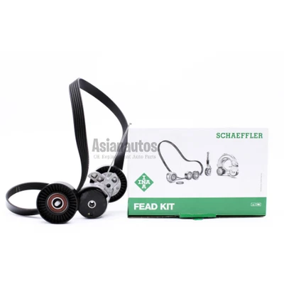 INA V-Ribbed Belt Idler Tensioner Kit For Volvo XC60 3.2L Turbo 3.0L 2010-2016 - Image 1 of 2