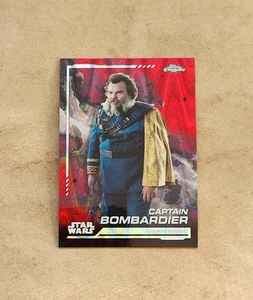 CAPTAIN BOMBARDIER ~~~ REFRACTOR ROJO BLASTER RAYWAVE 2024 topps cromo star wars - Imagen 1 de 2