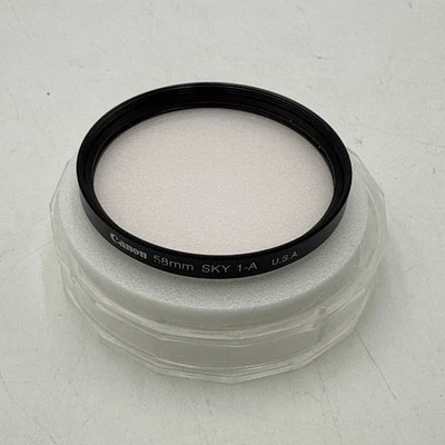 GENUINE OEM CANON 58mm SKY 1-A CAMERA LENS FILTER - Image 1 of 4