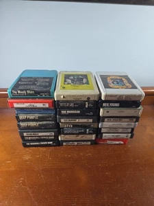 Vintage Lot Of 24 8 Track Tapes Deep Purple, Marshall Tucker Band, Neil Diamond - Picture 1 of 8