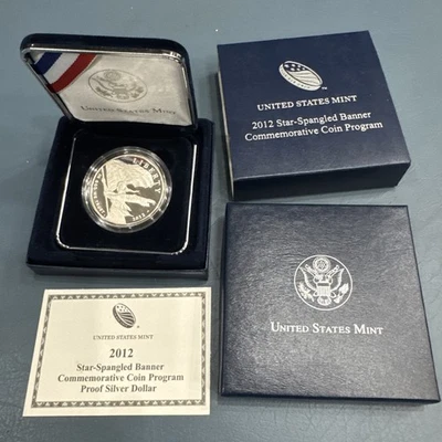 2012 United States Mint Star Spangled Banner Commemorative $1 Silver Coin - Image 1 of 4