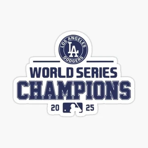 MLB World Series 2025, Dodgers Champions Vinyl Die Cut Sticker - Picture 1 of 1