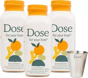 DOSE for Your Liver Cleanse Detox & Repair, Organic Milk Thistle16oz Bottle3Pack - Picture 1 of 7