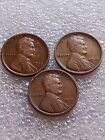 1917,1918,& 1919-Lincoln Wheat Pennies-3 Coin Lot