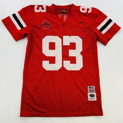 RockSmith Ninjas Football Jersey Adult Medium Red White Rap Music Ohio St Mens - Image 1 of 4