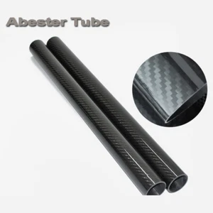 25mm OD x 22mm ID x 1000mm Carbon Fiber Tube 1M Glossy/Matt Surface Roll Wrapped - Picture 1 of 4