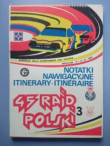 Road Book 3 Streckenbuch Campeonato Europeo de Rallyes Polonia 88 Wroclaw Breslau - Imagen 1 de 6