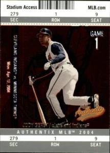 A9650- 2004 Fleer Authentix Baseball Card #s 1-100 -You Pick- 15+ FREE US SHIP - Picture 1 of 105