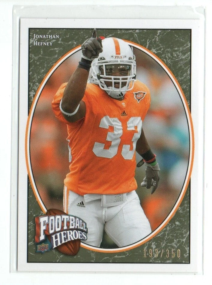 2008 Upper Deck Heroes #162 Jonathan Hefney Rookie RC #/350 - Image 1 of 1