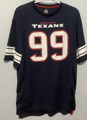 Camiseta deportiva Majestic Houston Texans #99 JJ Watt talla grande NFL Foto 1 de 4