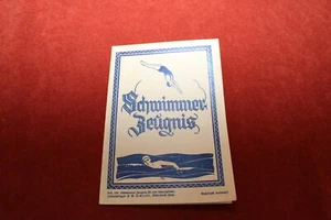 Orig. Dokument Zeugnis Tangerhütte Schwimmen Freischwimmer Fahrtenschwimmer 1937 - Bild 1 von 4