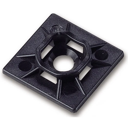 Gardner Bender 45-MBUVB 1" x 1" Nylon Molded Black Adhesive-Backed Mounting Base - Image 1 of 1