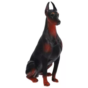 Simulierter Dobermann Ornamente Tierfigur gefälschtes Modell Kind Hund Figuren Spielzeug - Bild 1 von 12
