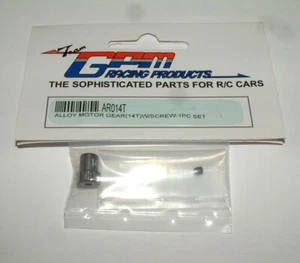 TEAM ASSOCIATED RC18T MT 14T GRAY ALUMINUM MOTOR DRIVE GEAR GPM NEW AR014T - Picture 1 of 1