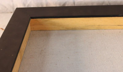 MODERN FITS 16 X 20" ITALIAN BLACK WOOD PICTURE FRAME 1.5" WIDE FINE ART DEEP - Image 1 of 4