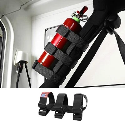 ⭕可调节滚杆灭火器支架支架 3 磅适用于吉普牧马人 JK JL — 第 1/4 张图片