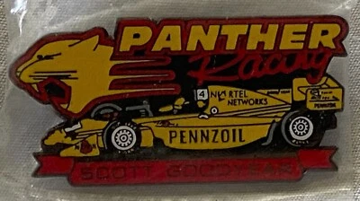 SCOTT GOODYEAR #4 PENNZOIL PANTHER RACING INDY CAR CART RACING HAT PIN - Image 1 of 3