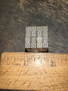 Print Blocks “ 8 Ornamental Borders “ Beautiful Design!! - Picture 1 of 8