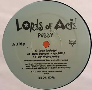 Lords of Acid PUSSY 12" Vinyl Record RARE DJ Dance Music Techno Electro 1998! - Imagen 1 de 4