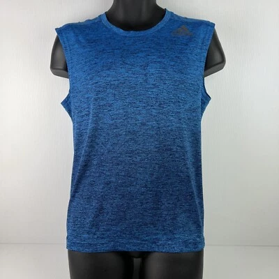 Adidas Climalite Tank Top Mens M Blue/Black 51/66 - Image 1 of 4