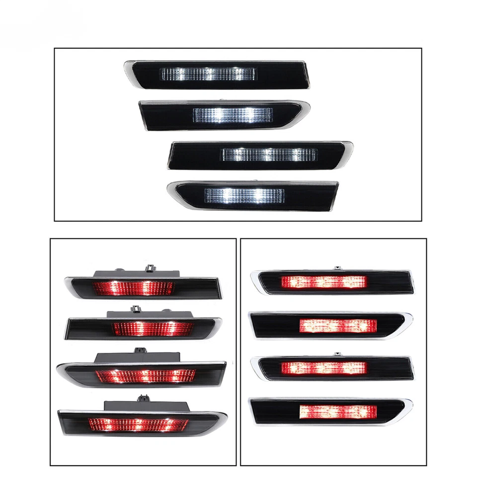 Luces LED marcadoras laterales guardabarros delantero trasero base 2004-2008 4 piezas para Acura TL Foto 1 de 4