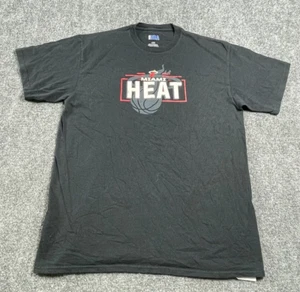 Miami Heat NBA Men's T-shirt Graphic Black Short Sleeve Size L - Picture 1 of 14