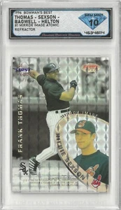 1996 Bowman's Best THOMAS SEXSON BAGWELL HELTON #1 Atomic Ref 💎 DSG 10 Gem Mint - Picture 1 of 2