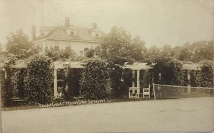 Vintage Postcard Real Photo “Tennis Court” Mount Gray Sethuket L.I. - Picture 1 of 4