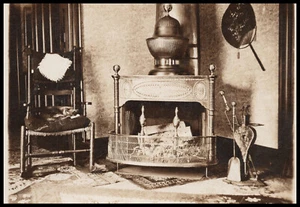 Sherburne, New York, Antiques, Fireplace, Chenango Cty, Real Photo Postcard RPPC - Picture 1 of 5